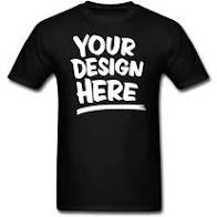 Black t-shirt to design